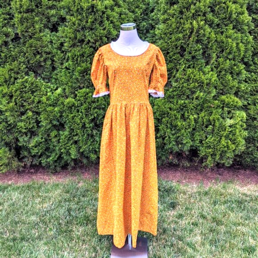 Original Vintage Prairie Dress Country Floral